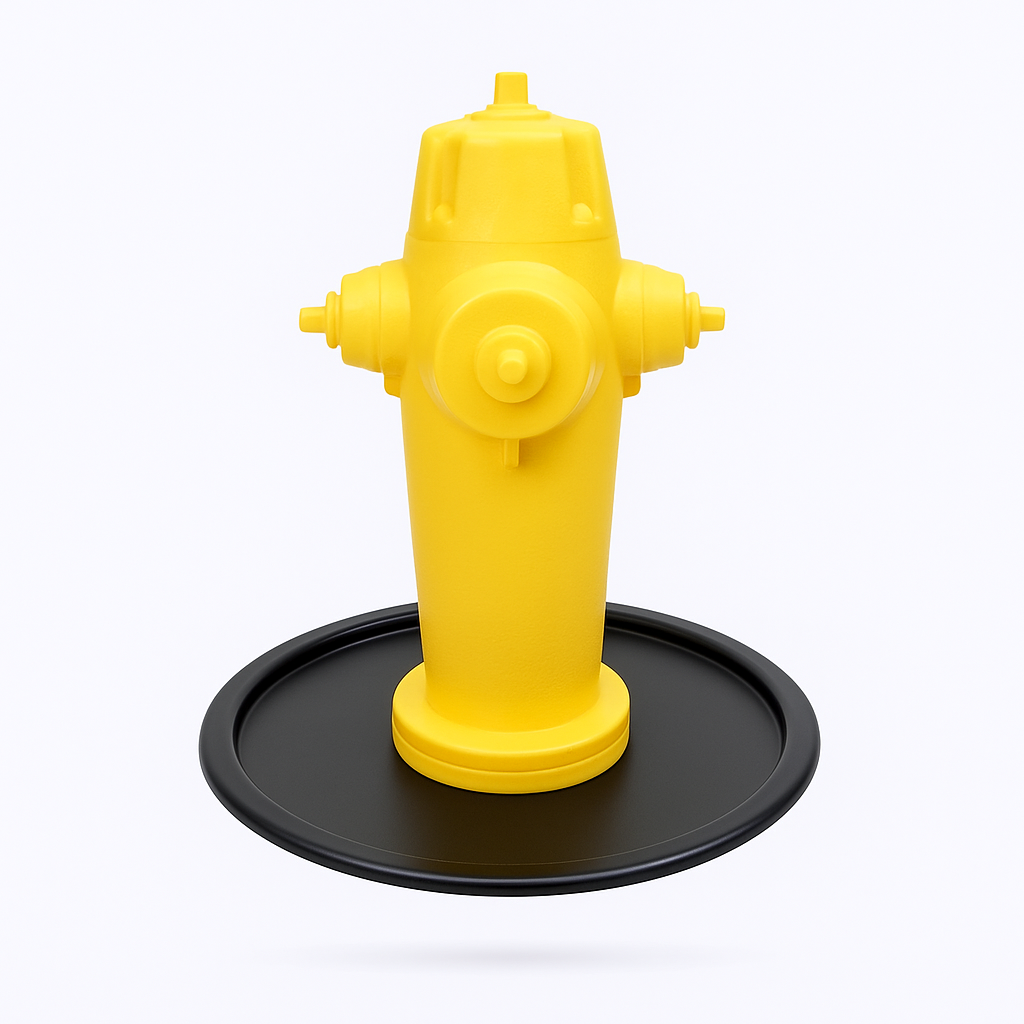 Dog Playground Fire Hydrant Enrichment Feature