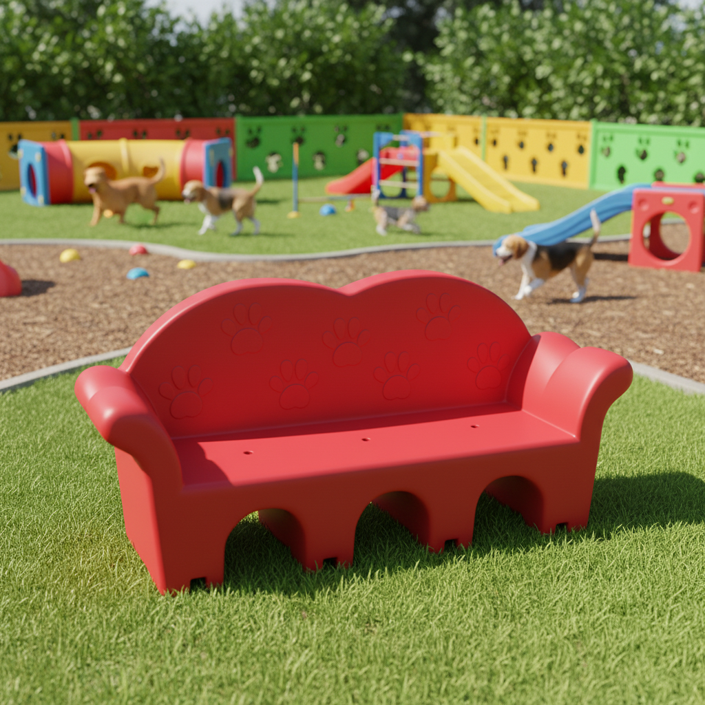 The Cuddle Couch Durable Dog Sofa for Kennels and Daycares